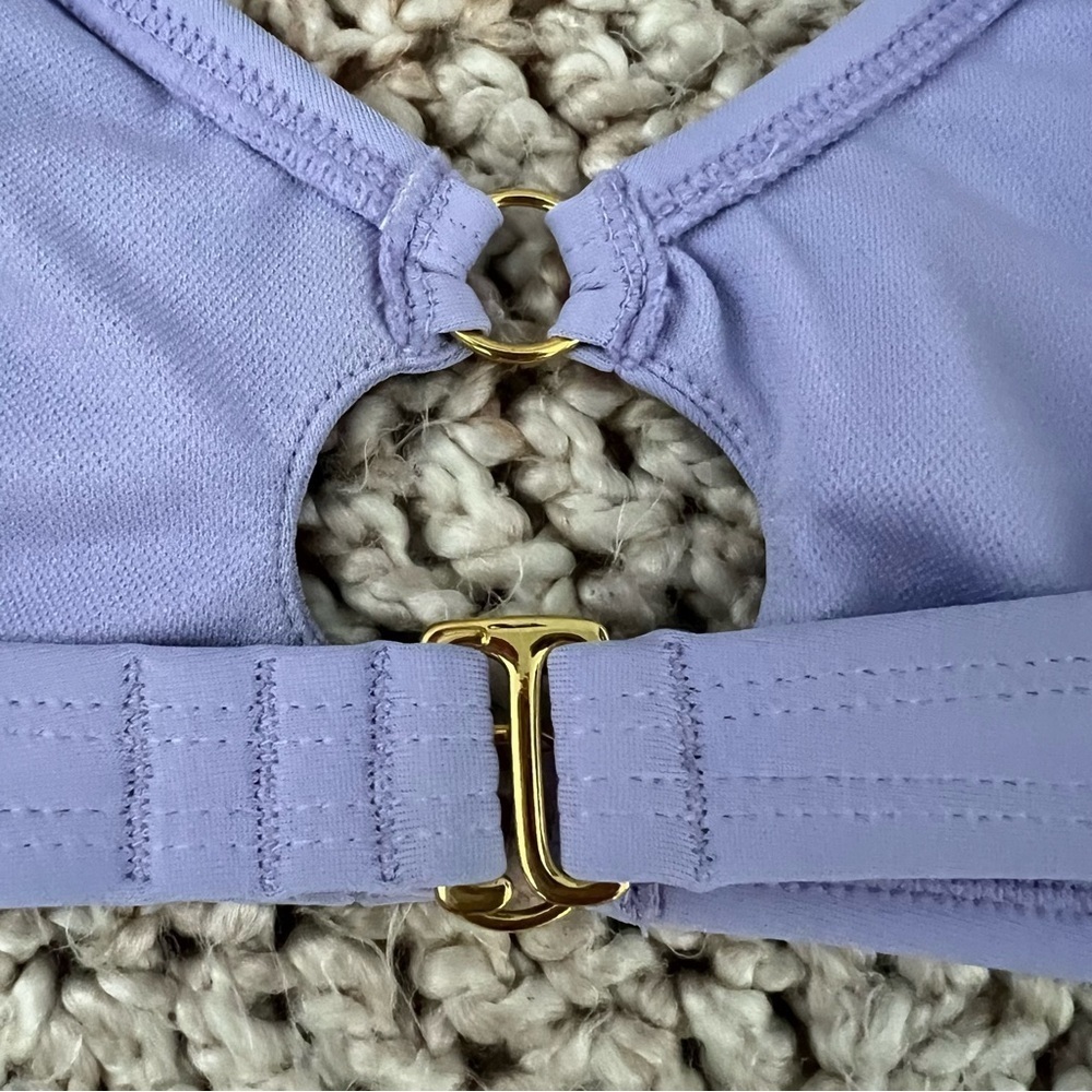Wild Fable Ring Front Bralette Bikini Swim Top Lavender Purple L Large 12-14 - Picture 5 of 8